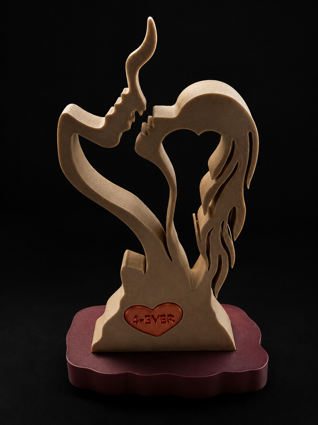 4-Ever Love – 3D Printed Couple Figurine with Removable Heart
