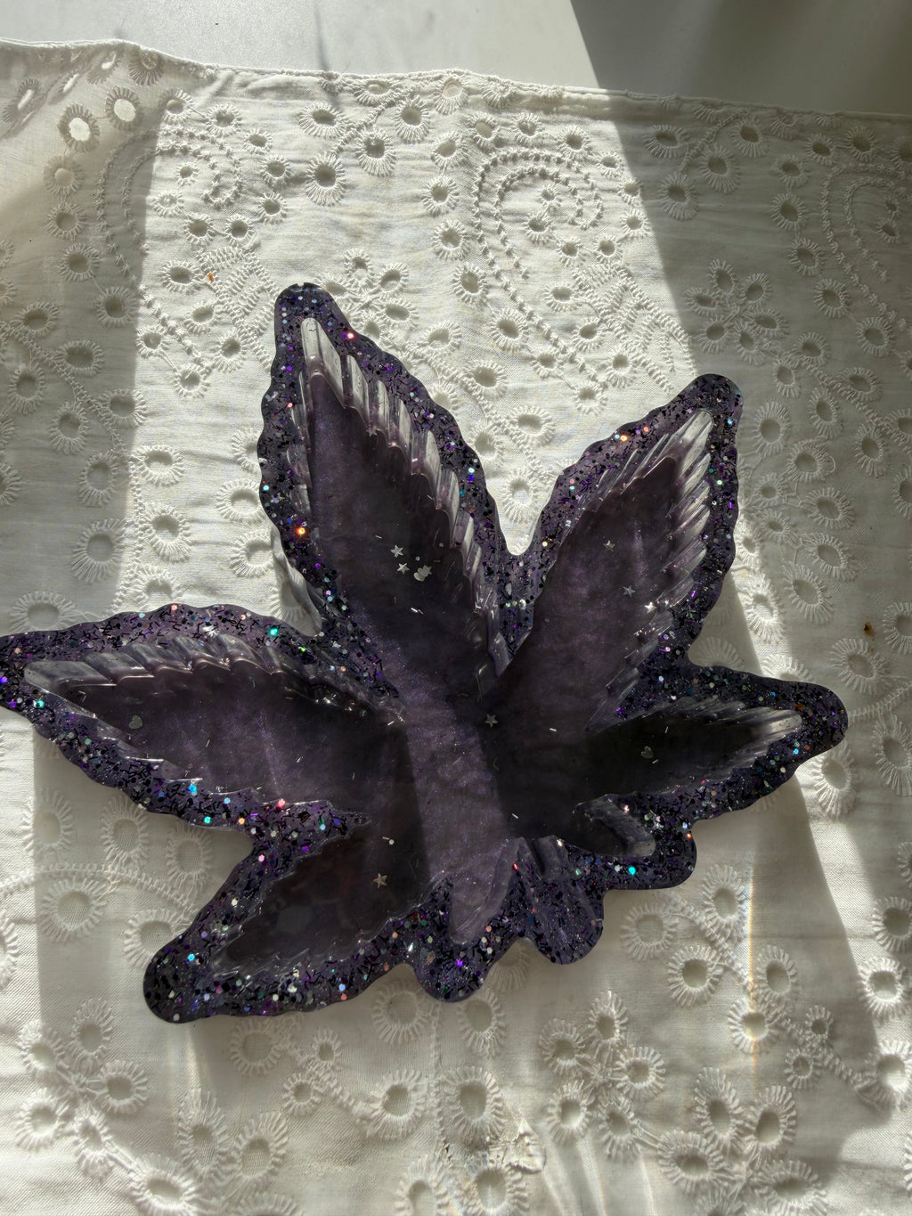 Galaxy Leaf Resin Ashtray