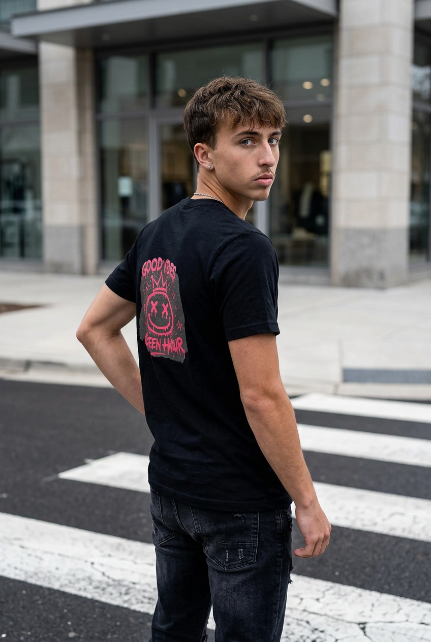 Good Vibes Green Hour Tee