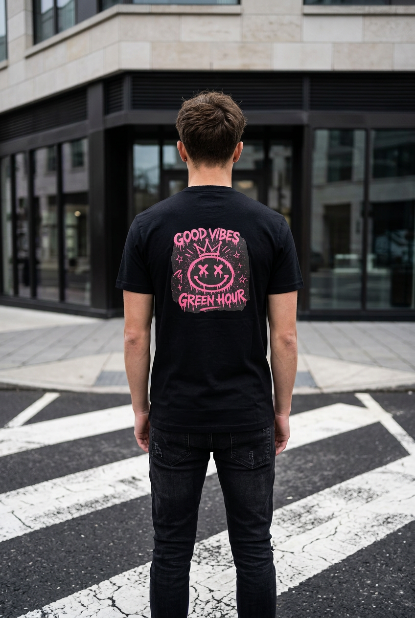 Good Vibes Green Hour Tee