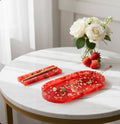 Red & Heart Sprinkle Resin Rolling Tray Set – Cute Meets Functional