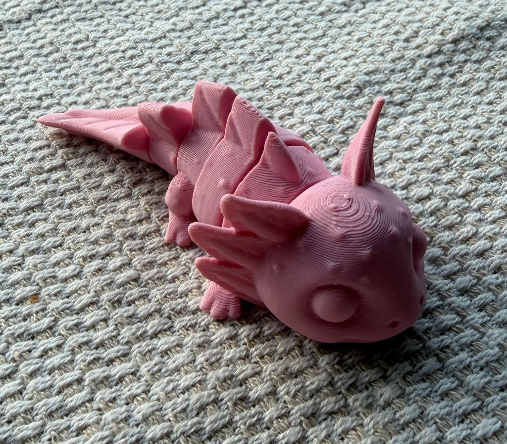 Dreamy Draxolotl – 3D Printed Axolotl Dragon Figure