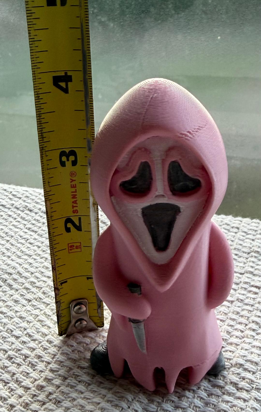 Blush Blade – Hand-Painted Ghost Face Figurine