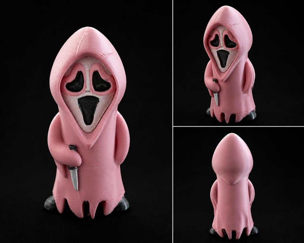 Blush Blade – Hand-Painted Ghost Face Figurine
